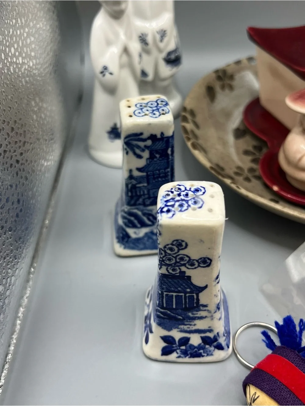 Huge Lot Of Asian Items Salt And Pepper Shakers Plate Keychains Handmade